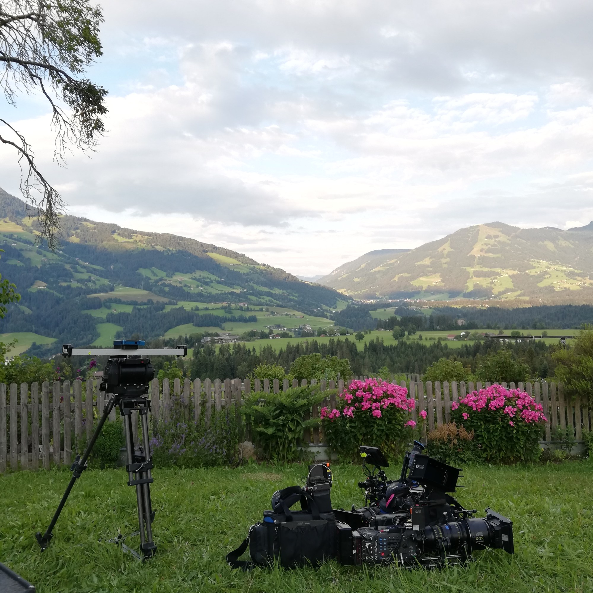 Anna Zöch am Dreh von Soko Kitzbühel 2020